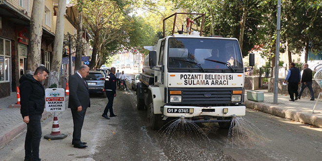 DOĞALGAZ ÇUKURLARINI POZANTI BELEDİYESİ KAPATTI