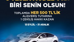 01 BURDA AVM, ZİYARETÇİLERİNE 3 ADET “TESLA MODEL Y” KAZANMA ŞANSI SUNUYOR!